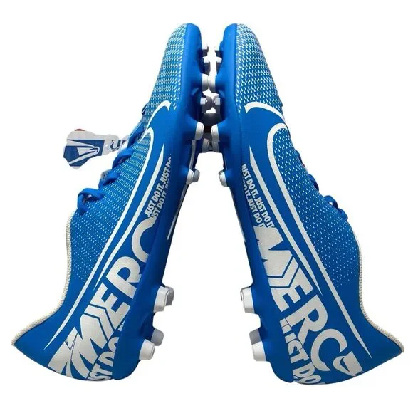 Nike Cleats Mens 11.5 Blue Mercurial Vapor 13 Academy FG Soccer AT5269-414 Game - Picture 5 of 8